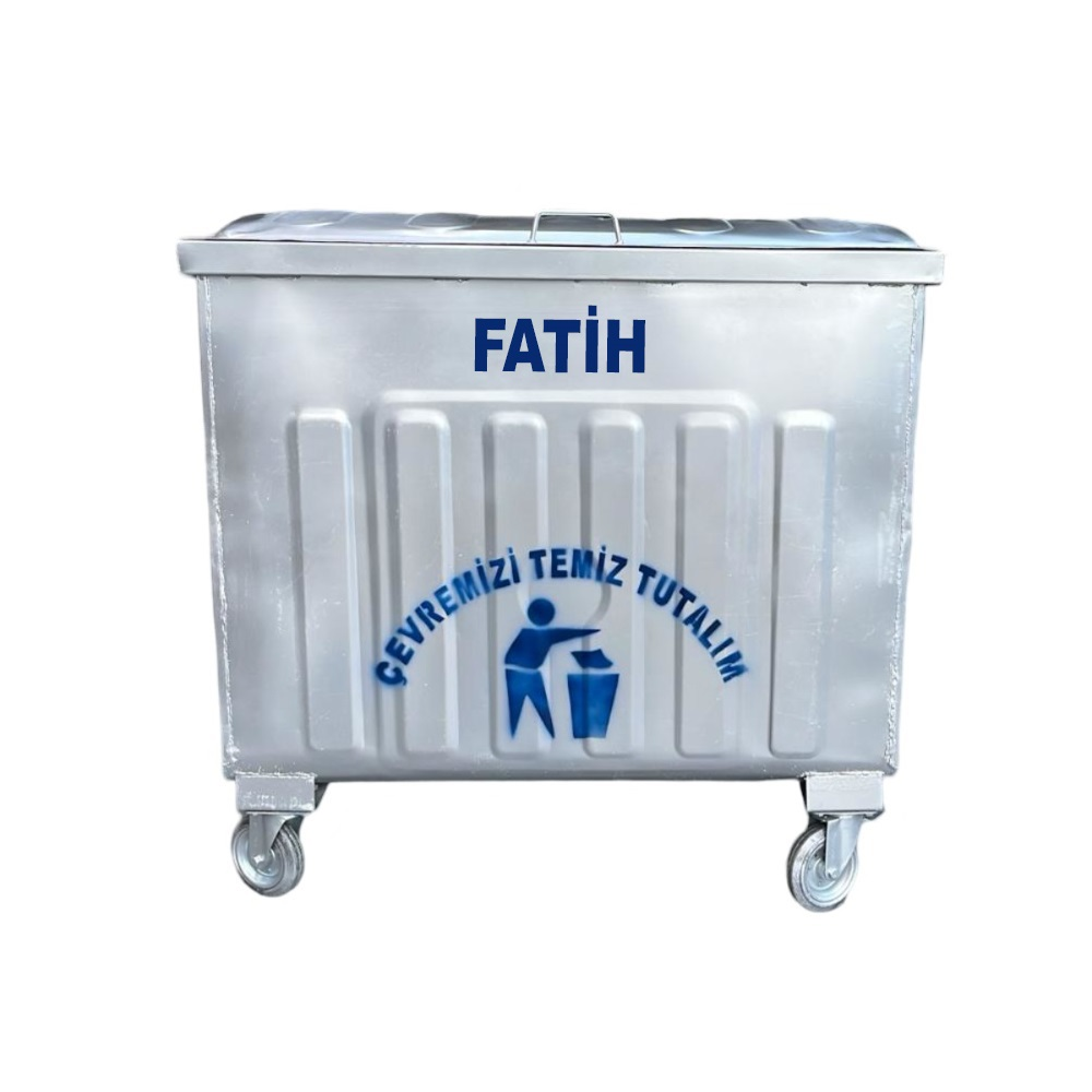 Fatih 800 Litre Metal Çöp Konteyneri